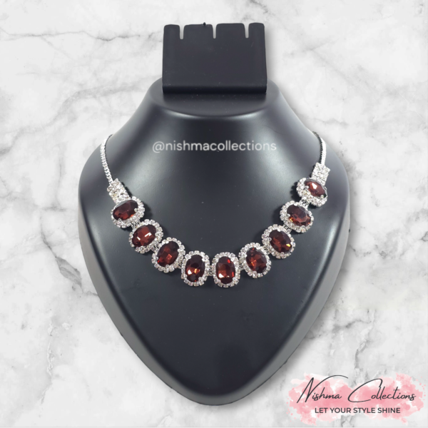 Luxurious Wine Necklace Set - Image 2