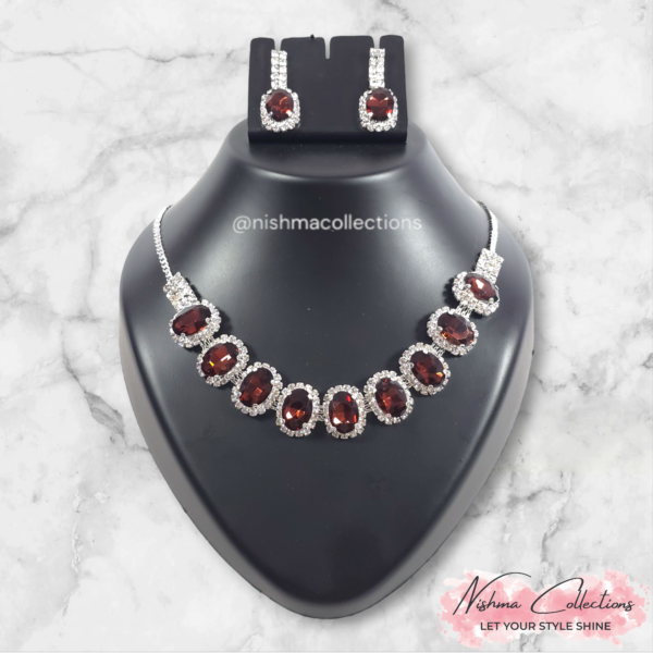 Luxurious Wine Necklace Set - Image 4