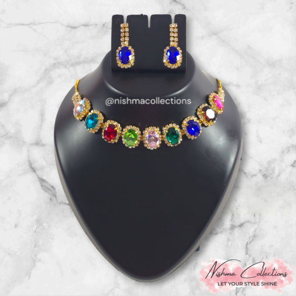 Kaleidoscope Multicolor Necklace Set