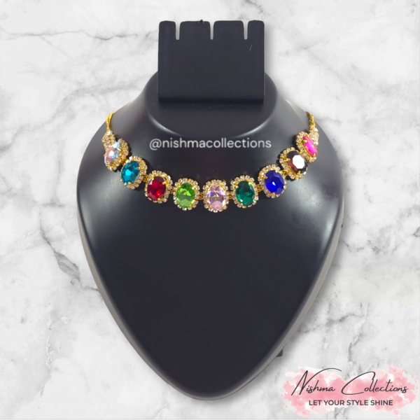 Kaleidoscope Multicolor Necklace Set - Image 2