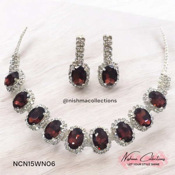 Luxurious Wine Necklace Set