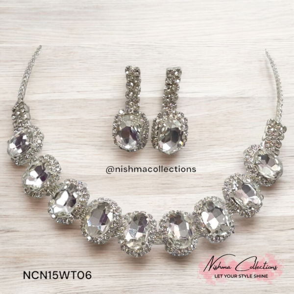 Sparkling Mirror Necklace Set