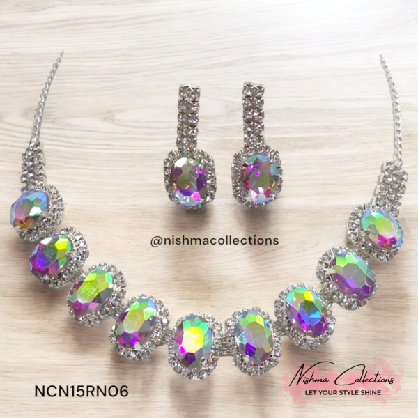 Vibrant Rainbow Necklace Set