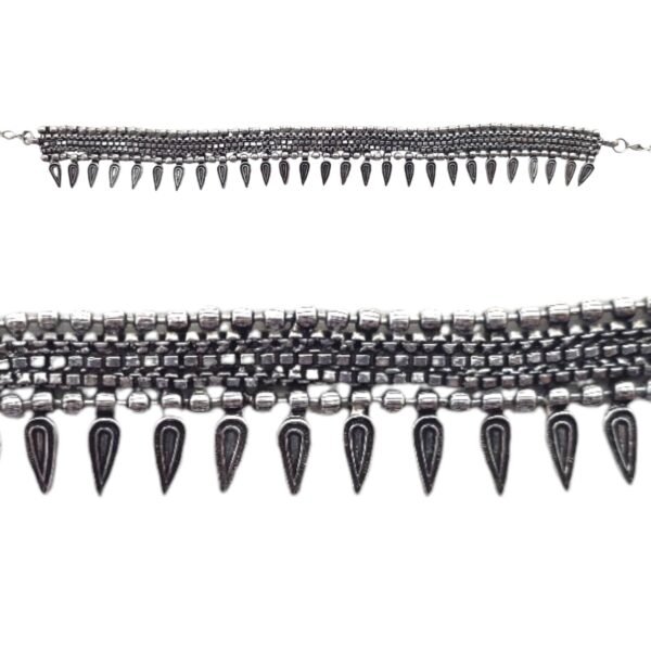 Timeless Tribal Elegance Oxidized Necklace - Image 2