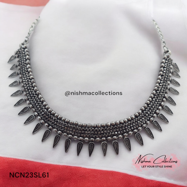 Timeless Tribal Elegance Oxidized Necklace